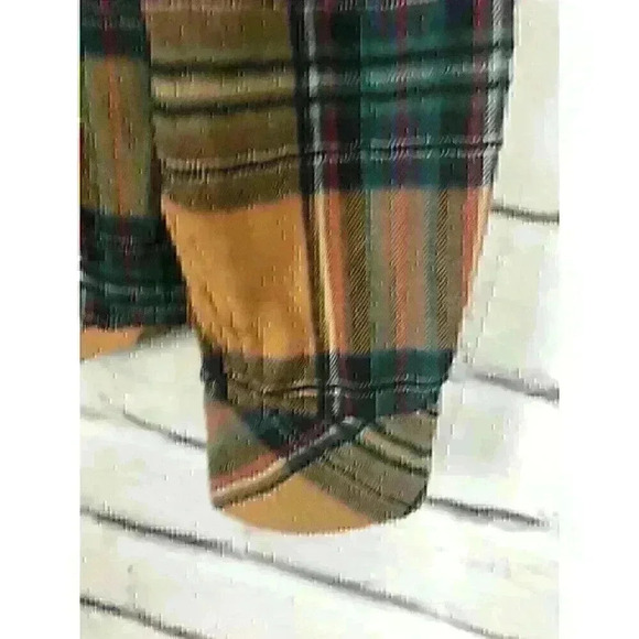 Ragdoll Womens Size L Yellow /Multicolored Long Sleeve Button Up Flannel - Picture 5 of 5